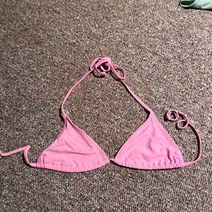 pink bikini top (never worn)